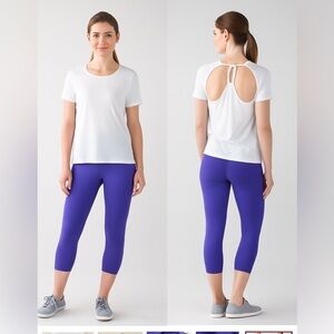 Lululemon Wunder Under Crop (Hi-Rise) 21" Luxtreme Size 4 Purple